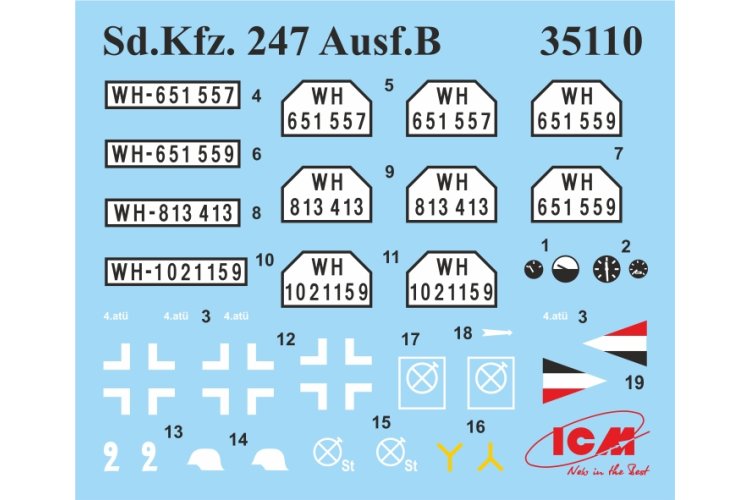 1:35 ICM 35110 Sd.Kfz. 247 Ausf.B, German Command Armoured Vehicle - Icm35110 6 - ICM35110