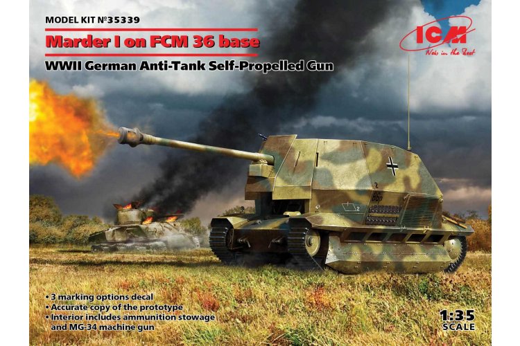 1:35 ICM 35339 Marder I on FCM 36 base - Icm35339 1 - ICM35339