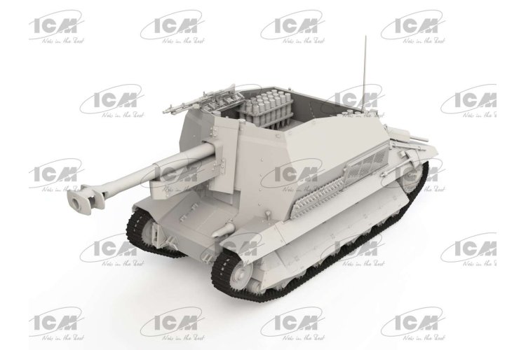1:35 ICM 35340 10.5cm leFH 16(Sf) auf Geschutzwagen FCM36 (f) - Icm35340 marder 3 - ICM35340