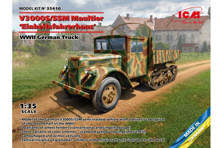 1:35 ICM 35410 WWII German Truck V3000S/SSM Maultier - Einheitsfahrerhaus - Icm35410 1 - ICM35410