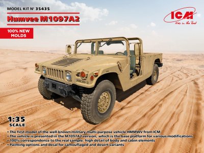 1:35 ICM 35435 HMMWV-Hummer-Humvee M1097A2 - Panzerwagen - Icm35435 1 - ICM35435