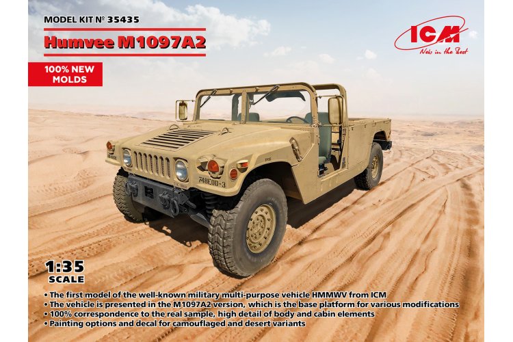 1:35 ICM 35435 HMMWV-Hummer-Humvee M1097A2 - Panzerwagen - Icm35435 1 - ICM35435