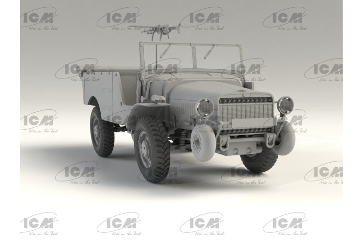 1:35 ICM 35572 Laffly V15T with Hotchkiss machine gun - Icm35572 laffly v15t armed 135 r3 - ICM35572