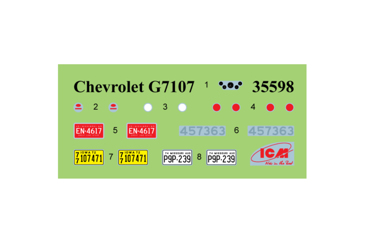 1:35 ICM 35598  G7107 - US Cargo Truck - Icm35598frame 7 12 - ICM35598