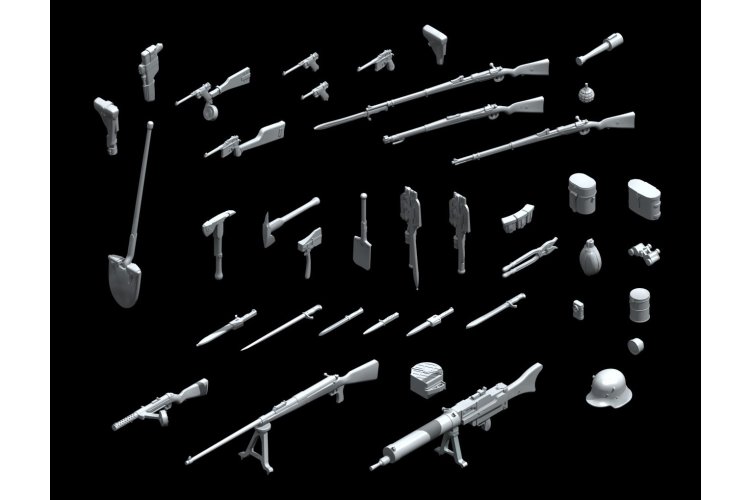 1:35 ICM 35678 WWI German Infantry Weapon and Equipment - Icm35678 2 - ICM35678
