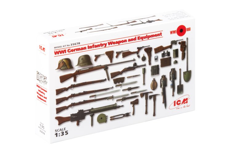 1:35 ICM 35678 WWI German Infantry Weapon and Equipment - Icm35678 3 - ICM35678