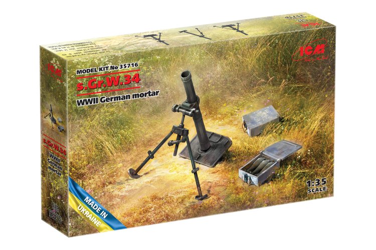 1:35 ICM 35716  s.Gr.W.34 WWII German Mortar - Icm35716 3 - ICM35716