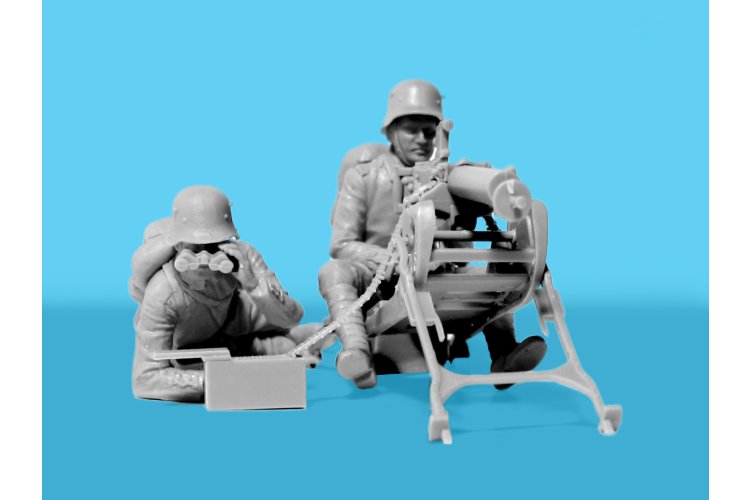 1:35 ICM 35724 Tankabwehr 1918 &ndash; WWI German Anti-Tank Unit &ndash; 4 Figures - Icm35724 7 - ICM35724