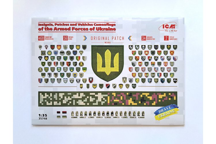 1:35 ICM 35748 Chevrons of Personnel and Camouflage of Military Vehicles of the Ukrainian Army - Icm35748 2 - ICM35748