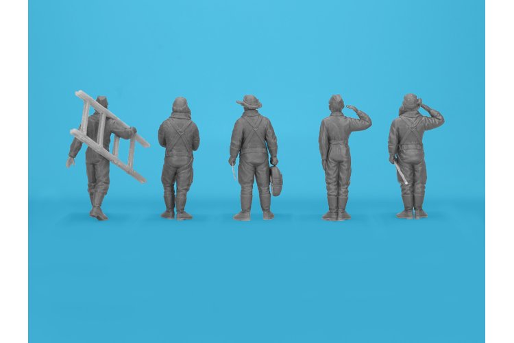 1:48 ICM 48053 Japanse piloten en grondpersoneel uit de Tweede Wereldoorlog - Icm48053 3 - ICM48053