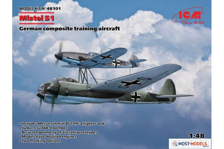 1:48 ICM 48101 Mistel S1 German composite training aircraft - Icm48101 en 1 - ICM48101