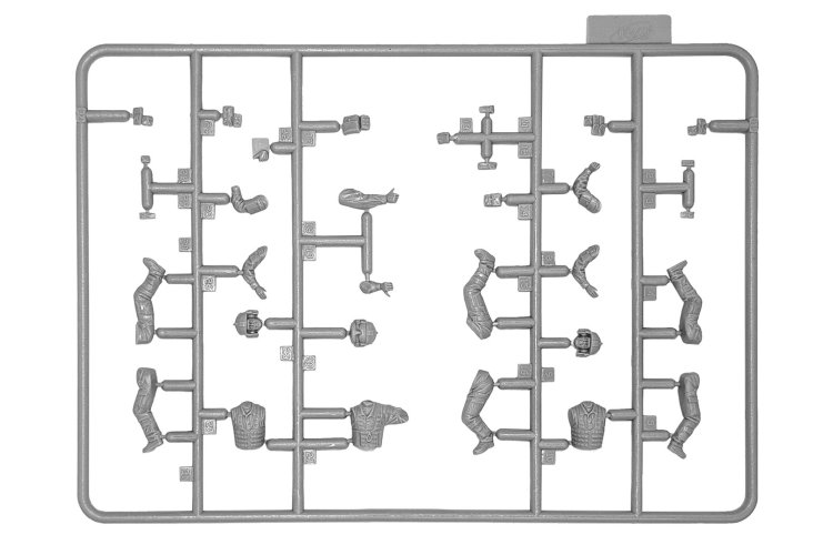 1:48 ICM 48130 Black Hawk Crew - Sikorsky S-70 Helikopterbemanning - 3 Figuren - 2 Cockpit + 1 Laadruimte - Icm48130 3x - ICM48130