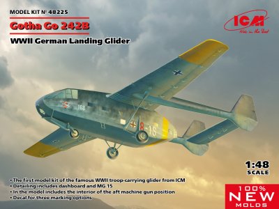 1:48 ICM 48225 Gotha Go 242B - WWII German Landing Glider - Icm48225 en - ICM48225