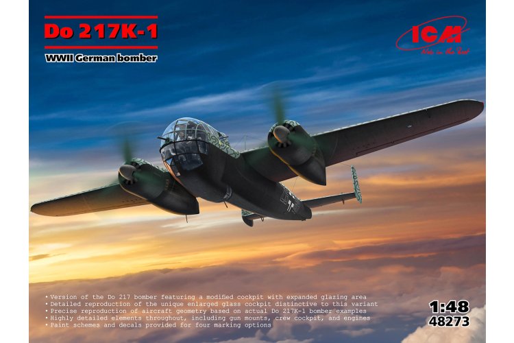ICM 1:48 Dornier Do 217 K-1 - WWII German Bomber