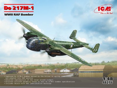 1:48 ICM 48276 Dornier Do 217M-1 &ndash; WWII RAF Bomber &ndash; Propeller Aircraft - Icm48276 1 - ICM48276