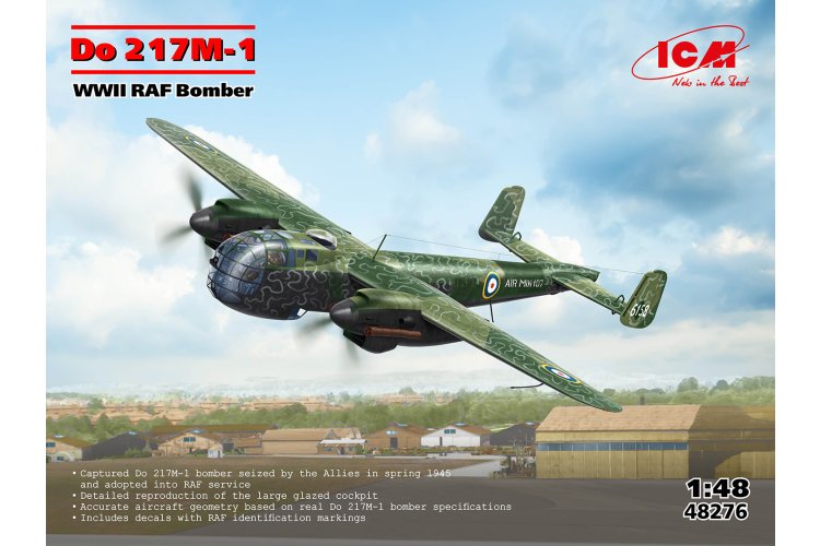 1:48 ICM 48276 Dornier Do 217M-1 &ndash; WWII RAF Bomber &ndash; Propeller Aircraft - Icm48276 1 - ICM48276