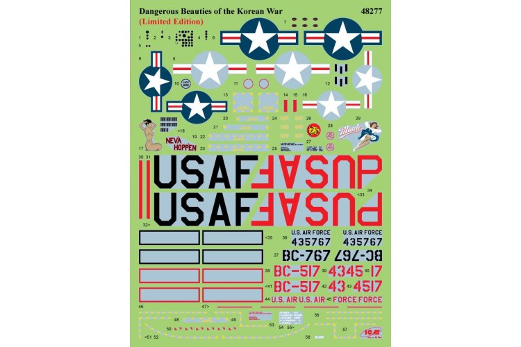 1:48 ICM 48277 Dangerous Beauties of the Korean War - Limited Edition - 2 Douglas B-26 Invader Bombers - Icm48277 13 - ICM48277
