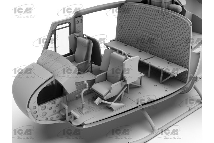 1:48 ICM 48293 Bell UH-1C Huey Gunship - Amerikaanse Aanvalshelikopter - Icm48293 10 - ICM48293