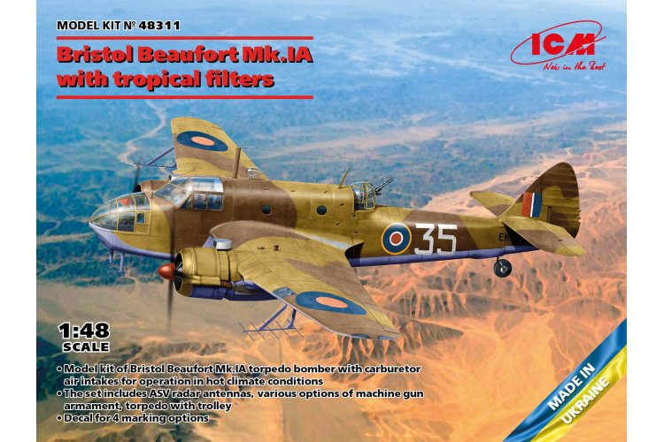1:48 ICM 48311 Bristol Beaufort Mk.IA - Icm48311 1 - ICM48311