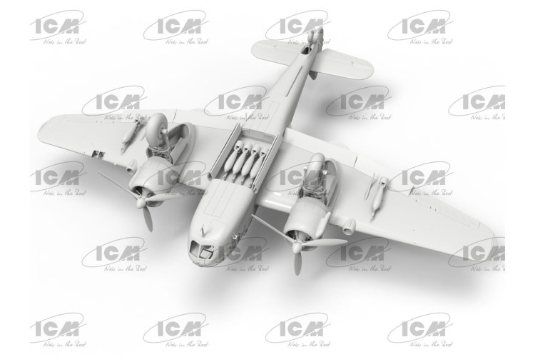 1:48 ICM 48314 Bristol Beaufort Mk.I - Bombing raid - Propeller Aircraft - Icm48314 5 - ICM48314