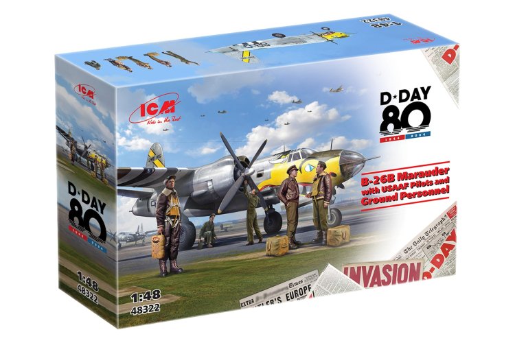 1:48 ICM 48322 D-Day 80 B-26B Marauder with USAAF Pilots and Ground Personnel - Icm48322 2 - ICM48322