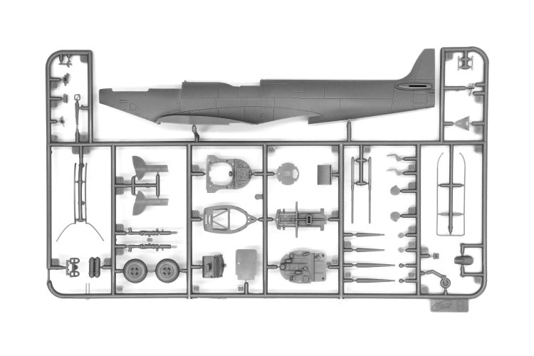 1:48 ICM 48324 Conquerors of Europe's Sky - B-26C Marauder - P-51D Mustang - Spitfire MK XVI - 3-Kits! - Icm48324 10 - ICM48324