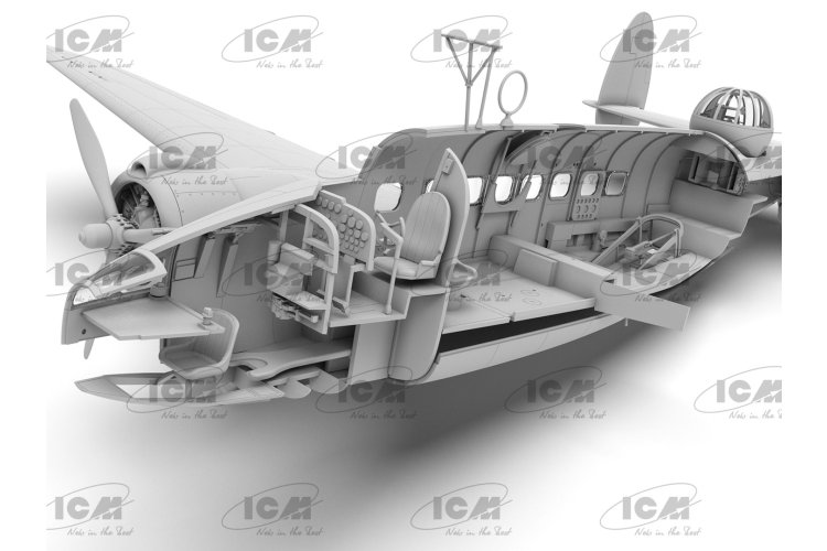 1:48 ICM 48331 Lockheed Hudson Mk.III WWII - British Reconnaissance Bomber - Icm48331 12 - ICM48331