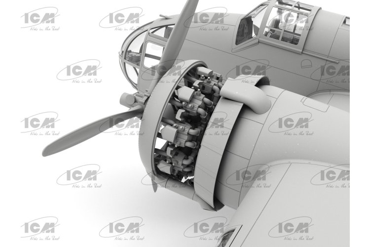 1:48 ICM 48352 Handley Page HP.52 Hampden B.Mk.I &ndash; WWII British Bomber - Icm48352 7 - ICM48352