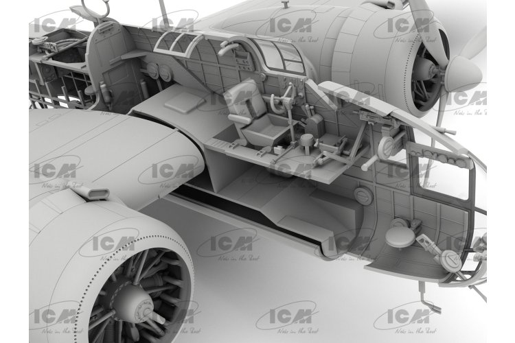 1:48 ICM 48352 Handley Page HP.52 Hampden B.Mk.I &ndash; WWII British Bomber - Icm48352 9 - ICM48352