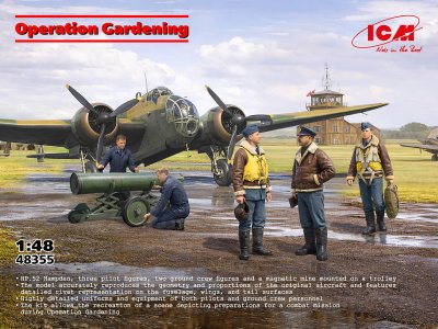 1:48 ICM 48355 HP.52 Hampden Operation Gardening - Britse Torpedobommenwerper en 5 Figuren - Icm48355 1 - ICM48355