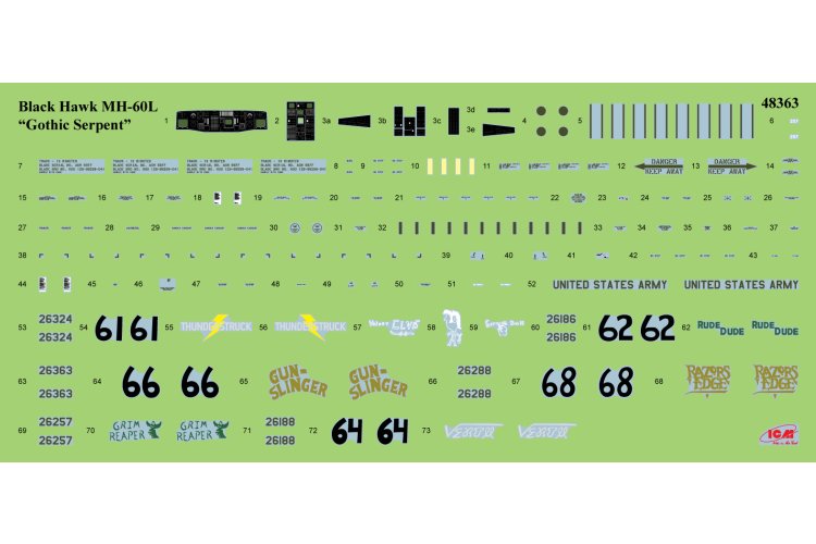 1:48 ICM 48363 Sikorsky S-70 - Black Hawk Down - Operation Gothic Serpent - Helikopter - Icm48363 22 - ICM48363