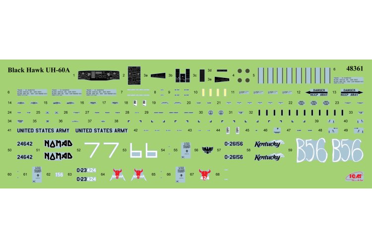 1:48 ICM 48364 Sikorsky UH-60A Black Hawk with Crew &ndash; American Helicopter - Icm48364 13 - ICM48364