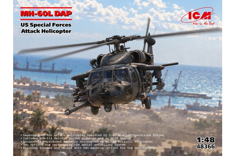 1:48 ICM 48366 Sikorsky MH-60L DAP - Amerikaanse Special Forces Aanvalshelikopter - Icm48366 1 - ICM48366