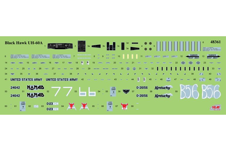 1:48 ICM 48368 UH-60A Black Hawk met ESSS en Skis - Amerikaanse Transporthelikopter - Icm48368 14 - ICM48368