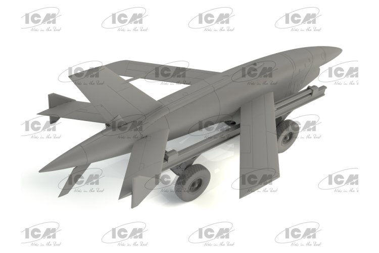 1:48 ICM 48401 BQM-34A (Q-2C) Firebee with trailer (1 airplane and trailer) - Icm48401 2 - ICM48401