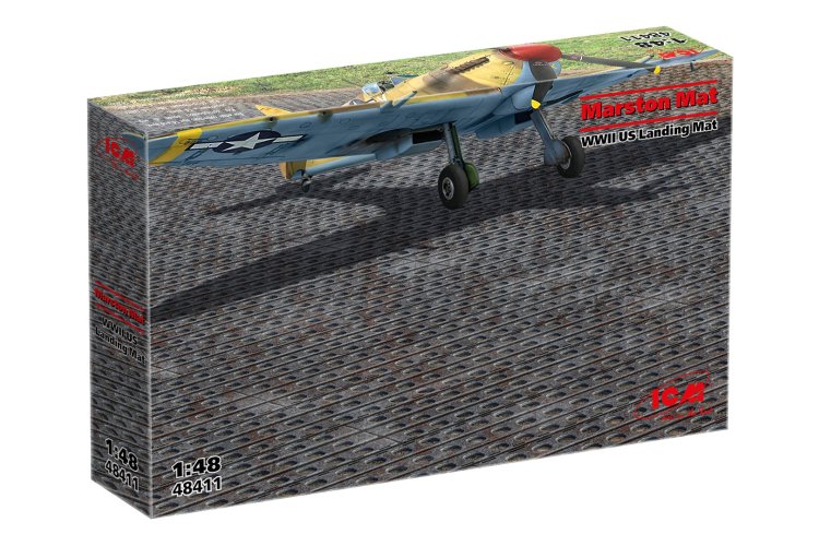 1:48 ICM 48411 Marston Mat - WWII Amerikaanse Landingsplaat - 223x255mm - Icm48411 2 - ICM48411