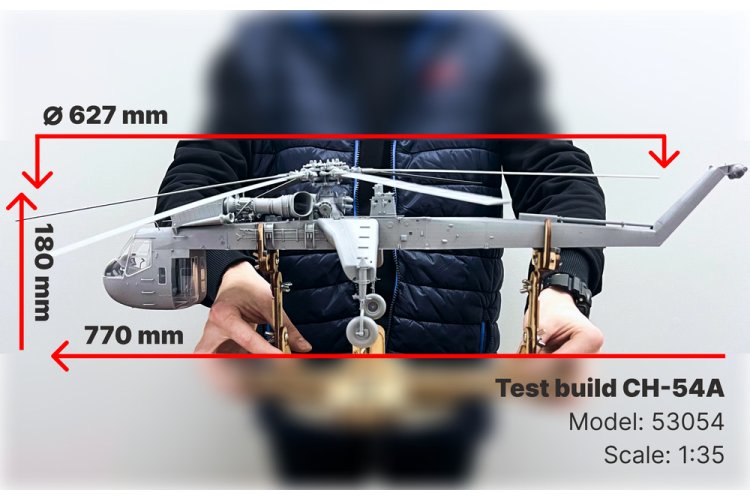 1:35 ICM 53054 Sikorsky CH-54A Tarhe - US Heavy Helicopter - Icm53054 frame 1 - ICM53054