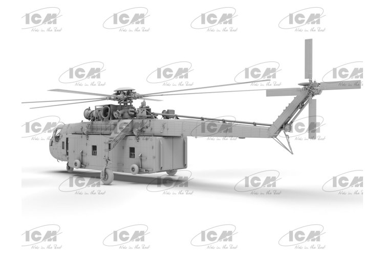 1:35 ICM 53059 Sikorsky S-64E Skycrane met Universal Pod - Amerikaanse Zware Transporthelikopter - Icm53059 4 - ICM53059