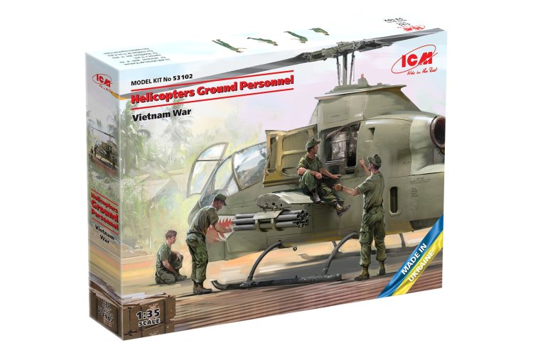 1:35 ICM 53102 Helicopters Ground Personnel - Vietnam War - Icm53102 10 - ICM53102