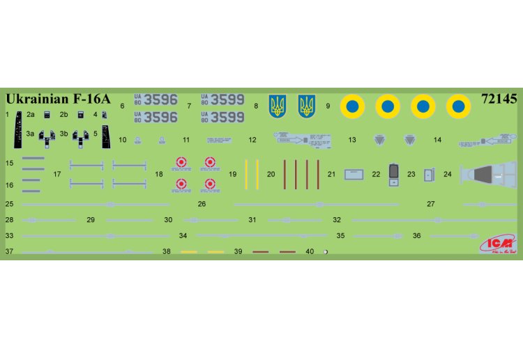 1:72 ICM 72145 General Dynamics F-16AM with PAG-14 &ndash; Ukrainian Air Force &ndash; Jet Fighter - Icm72145 5 - ICM72145