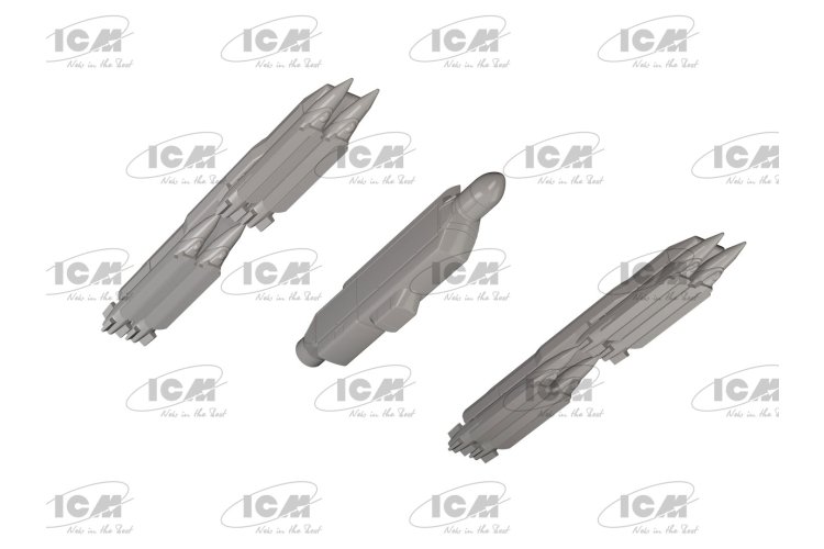 1:72 ICM 72146 General Dynamics F-16AM Fighting Falcon met GBU-39 Bommen - Oekra&iuml;ens Jachtvliegtuig - Icm72146 10 - ICM72146