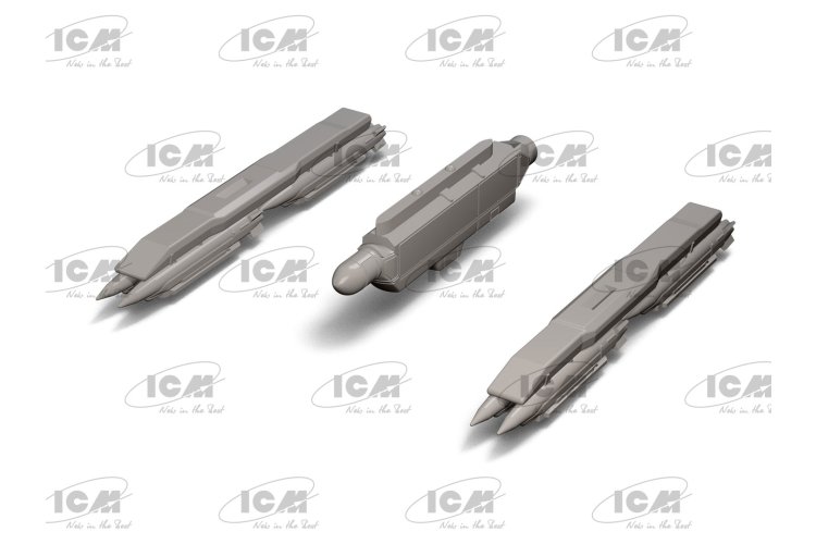1:72 ICM 72146 General Dynamics F-16AM Fighting Falcon met GBU-39 Bommen - Oekra&iuml;ens Jachtvliegtuig - Icm72146 7 - ICM72146