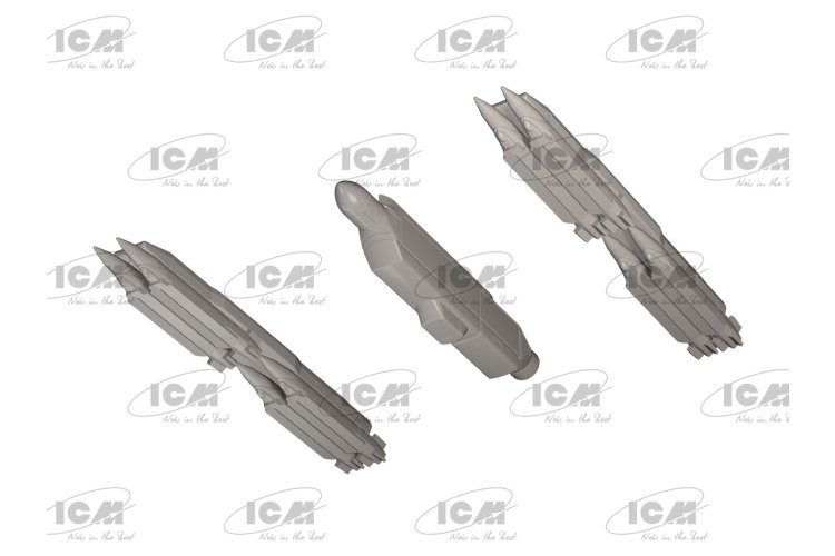 1:72 ICM 72146 General Dynamics F-16AM Fighting Falcon met GBU-39 Bommen - Oekra&iuml;ens Jachtvliegtuig - Icm72146 9 - ICM72146
