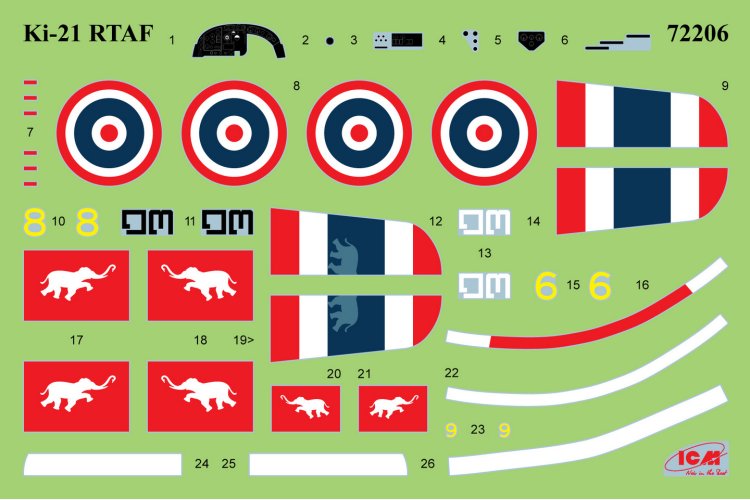 1:72 ICM 72206 Mitsubishi Ki-21-Ia RTAF - Thailands Heavy Bomber - Icm72206 2 - ICM72206