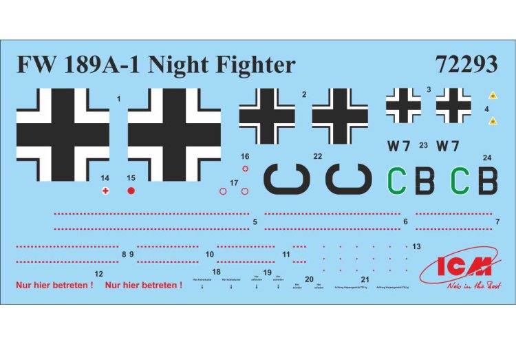1:72 ICM 72209 Luftwaffe Night Fighters &ndash; 3 Propeller Aircraft - Icm72209 13 - ICM72209