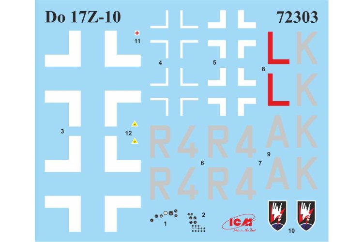 1:72 ICM 72209 Luftwaffe Night Fighters &ndash; 3 Propeller Aircraft - Icm72209 14 - ICM72209