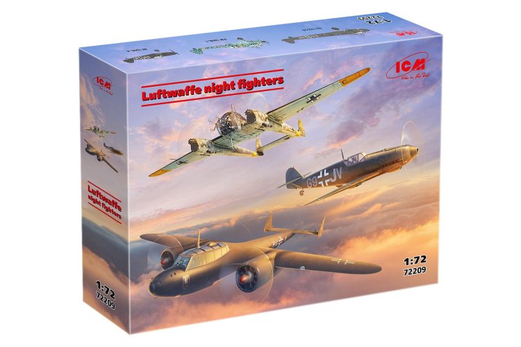 1:72 ICM 72209 Luftwaffe Night Fighters &ndash; 3 Propeller Aircraft - Icm72209 2x - ICM72209