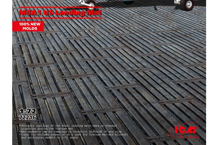 1:72 ICM 72216 M8A1 Amerikaanse Landingsmat voor Dioramas Vietnam-oorlog - Vliegtuigen & Helikopters - Icm72216 1 - ICM72216