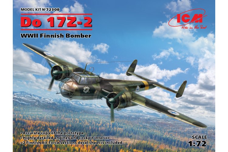 1:72 ICM 72308 Do 17Z-2, WWII Finnish Bomber - Icm72308 1 1 - ICM72308