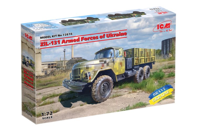 1:72 ICM 72816 Military Truck of the Armed Forces of Ukraine ZiL-131 - Icm72816 box - ICM72816